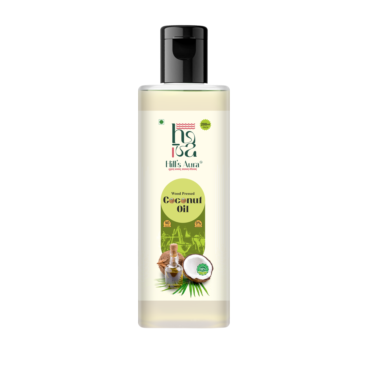 Wood Pressed Virgin Coconut Oil – 200ml