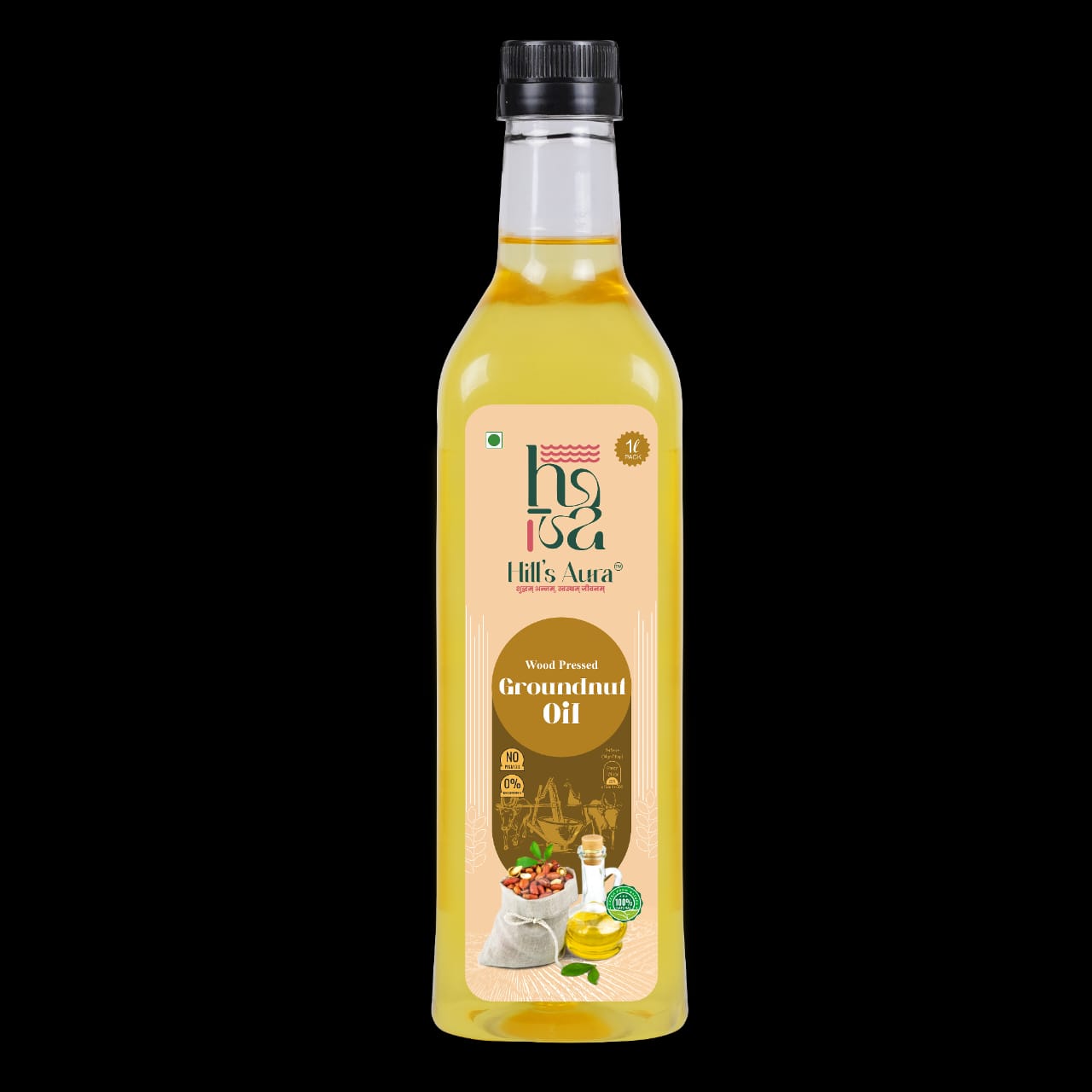 🥜 Wood Pressed Groundnut Oil (1L)