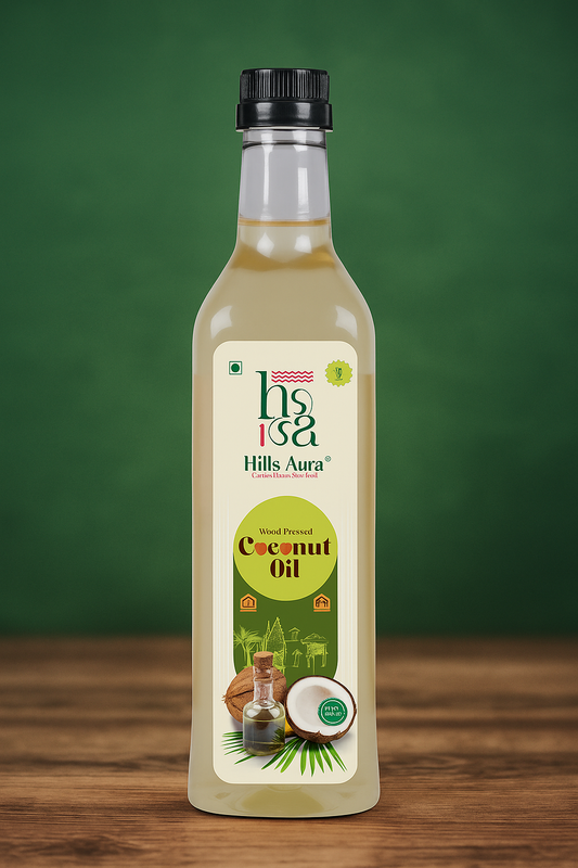 Hills Aura Wood Pressed Virgin Coconut Oil – 1 Litre